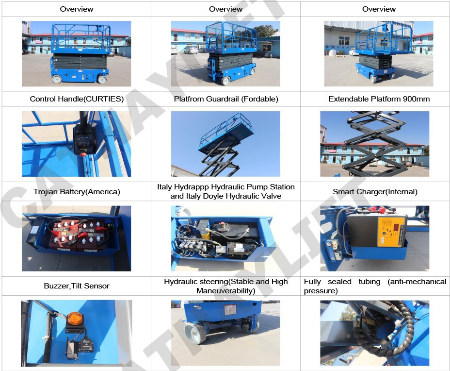 steering scissor lift-details