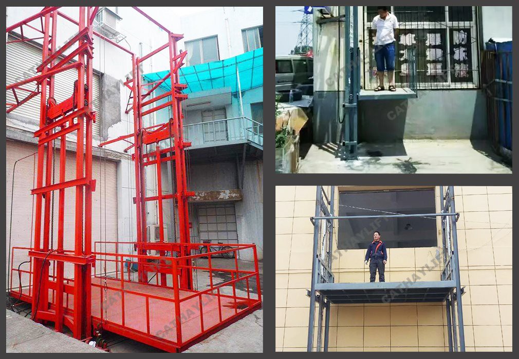 outdoor freight elevator-real order