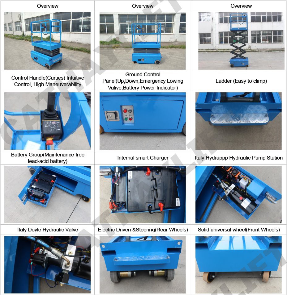 electric small scissor lift-details