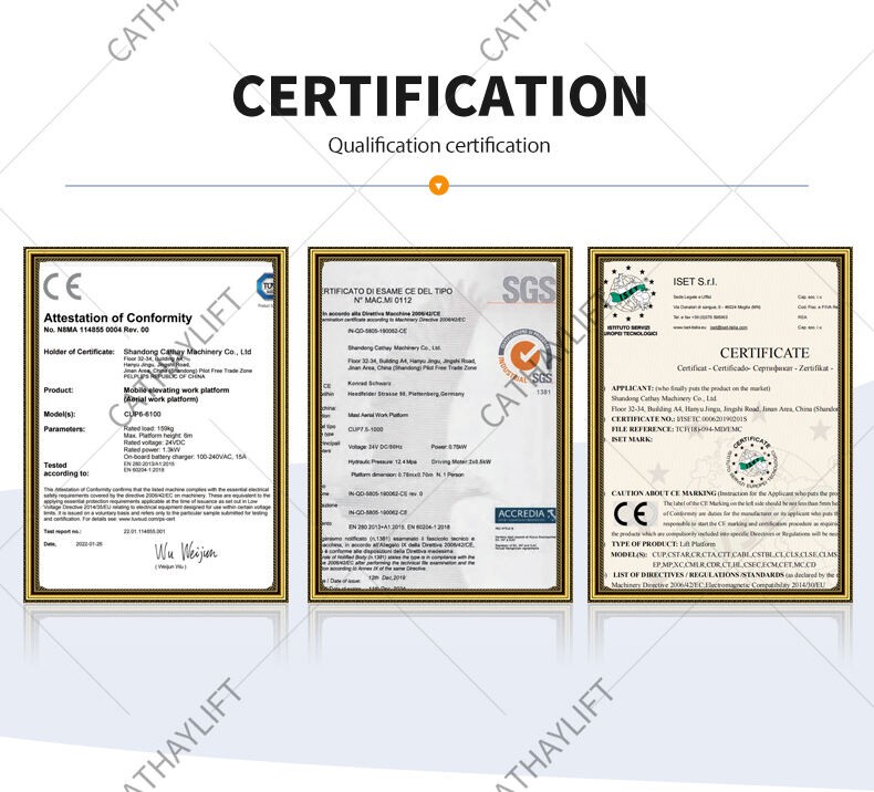 Certifications Shandong Cathay Machinery Co., Ltd  (2)
