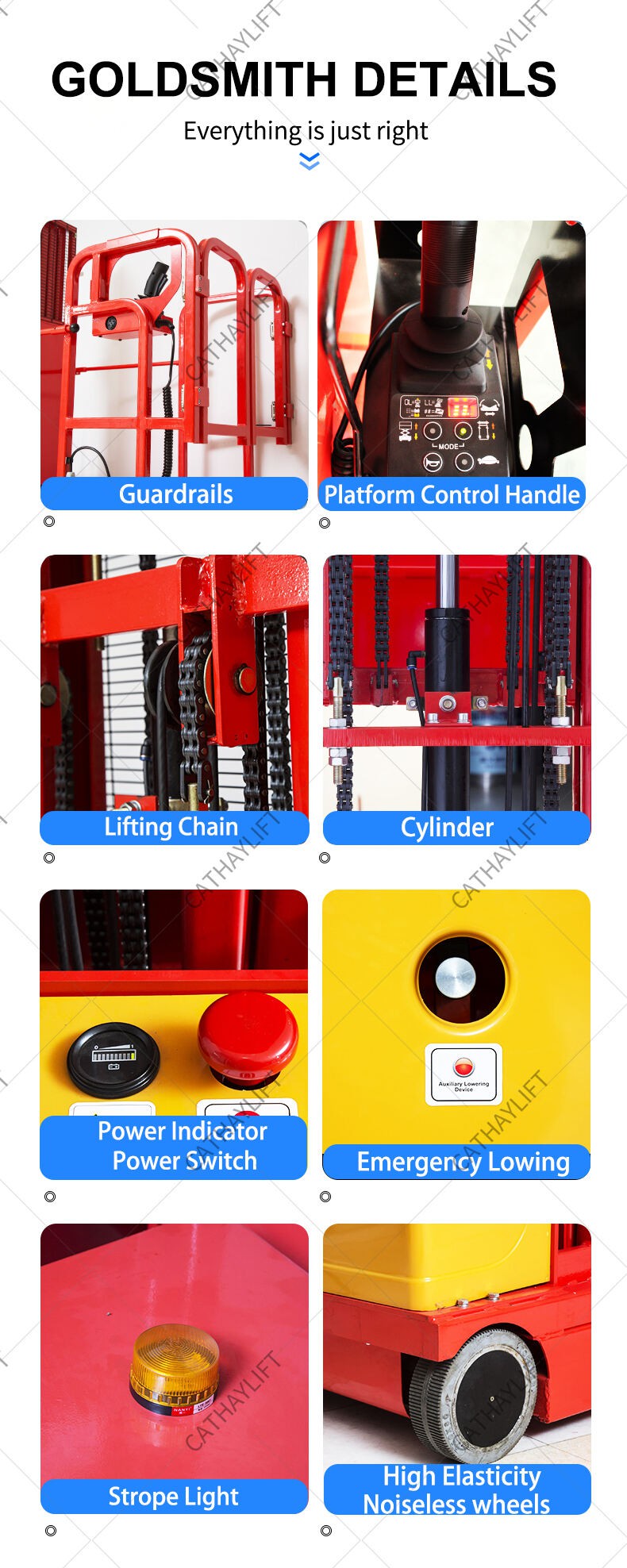Full electric self propelled order picker-Shandong Cathay Machinery Co Ltd 1