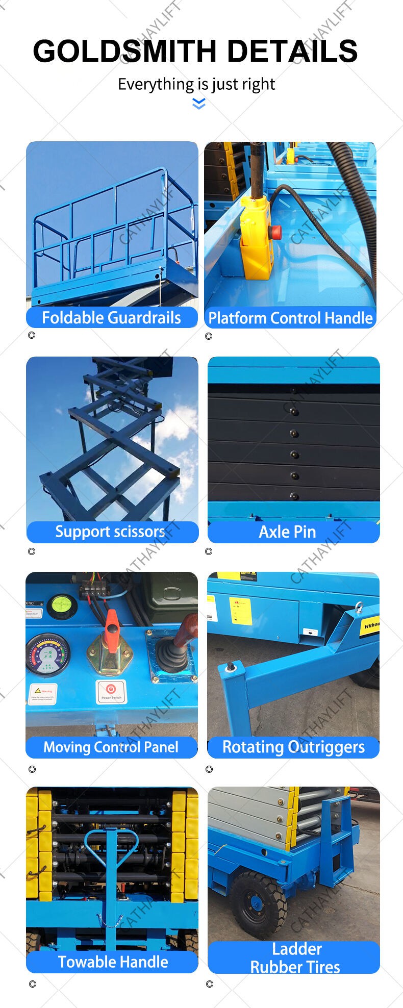 product-1-1 Cathaylift economical towed mobile scissor lift-Shandong Cathay Machinery Co Ltd 3
