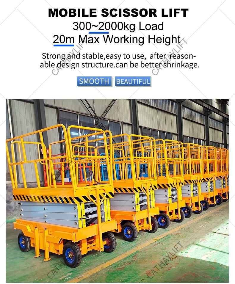 product-1-1 Cathaylift economical towed mobile scissor lift-Shandong Cathay Machinery Co Ltd 4