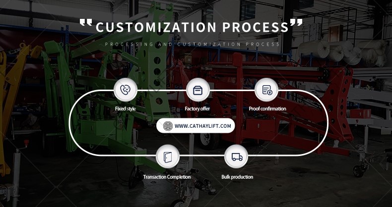 Tow behind boom lift-Shandong Cathay Machinery Co Ltd 7