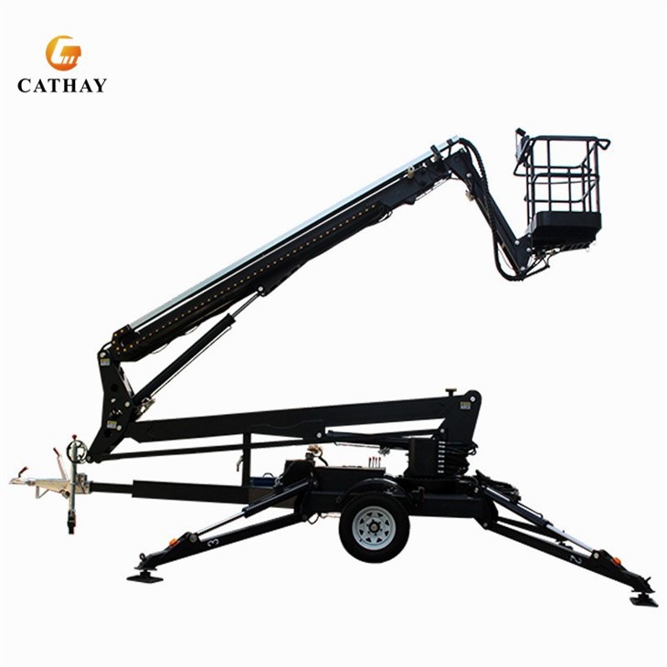 Aerial Work Trailer Boom Man Lift Platform