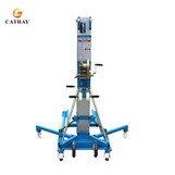 What is the communication system on a portable man lift (if any)?