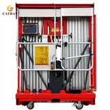 How do you secure tools on a portable man lift?