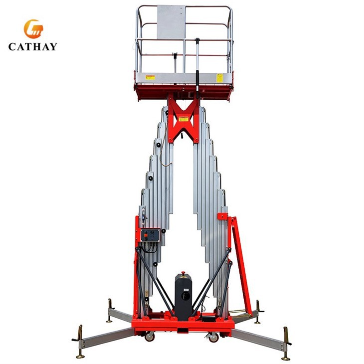 High End Double Mast Aluminum Work Platform
