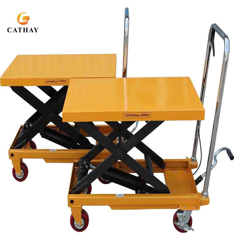 Hydraulic Lift Table Cart