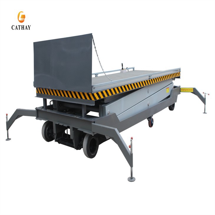 mobile double scissor lift table