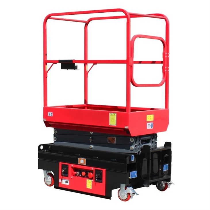 New Mini Semi-automatic Mobile Scissor Lift factory