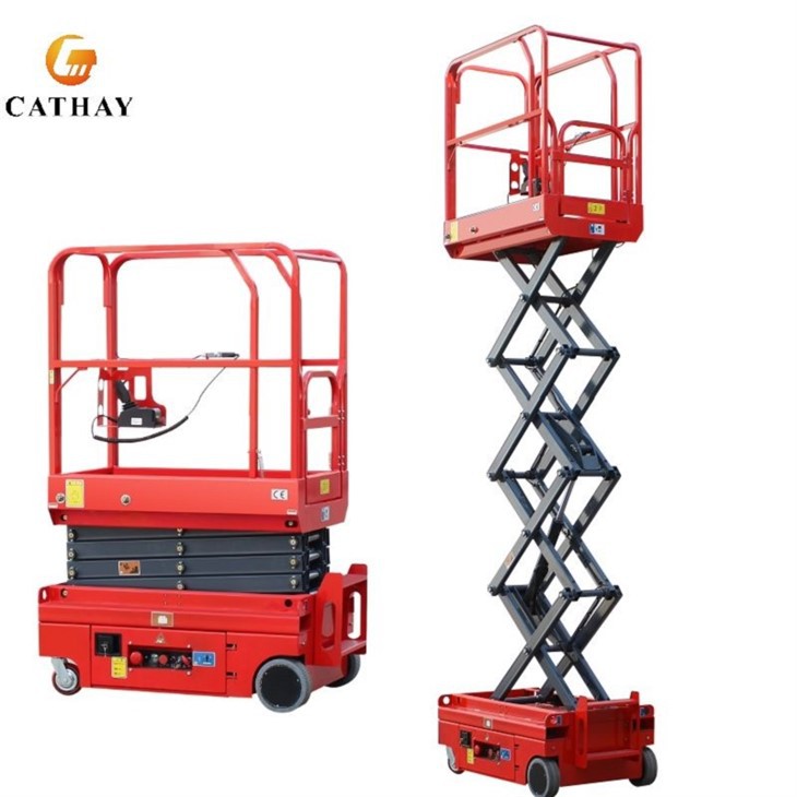 New Mini Semi-automatic Mobile Scissor Lift