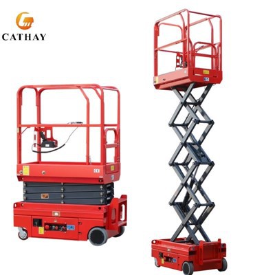 New Mini Semi-automatic Mobile Scissor Lift