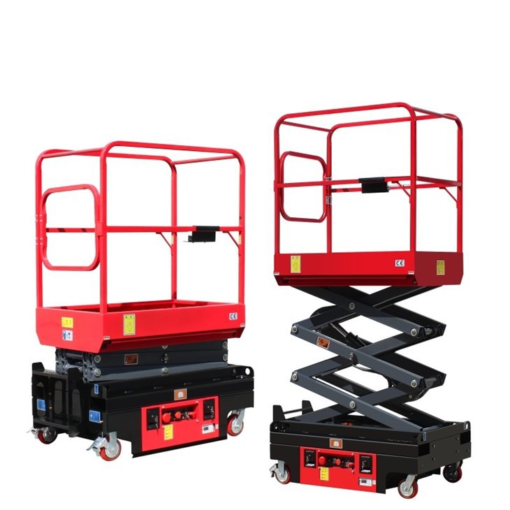 New Mini Semi-automatic Mobile Scissor Lift suppliers