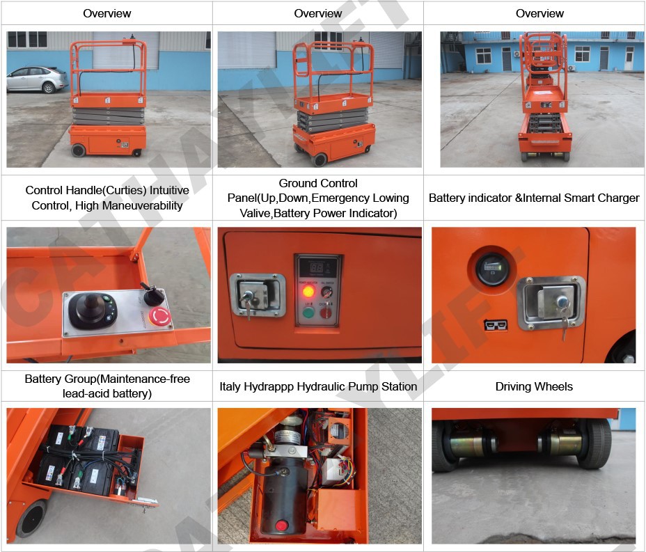electric small scissor lift-details 3