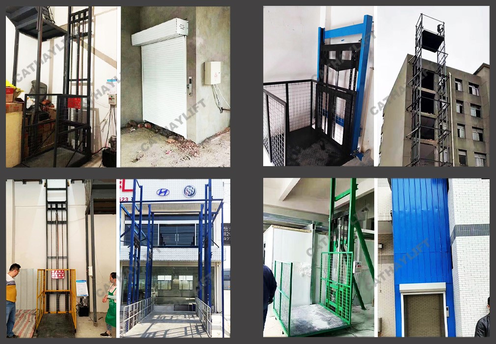 hydraulic cargo lift -real order hydraulic cargo lift -real order