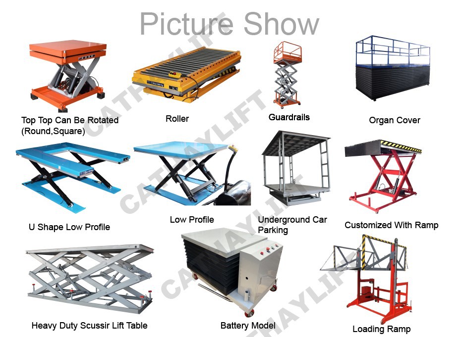 hydraulic scissor lift table-all models