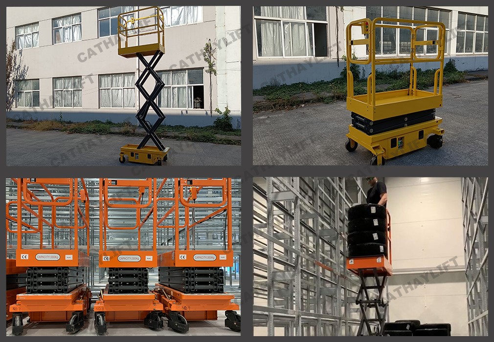push around mini scissor lift-real order