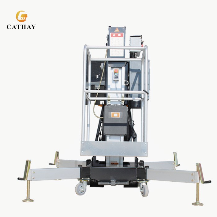 Single Mast Self Propelled Aluminum Man Lift