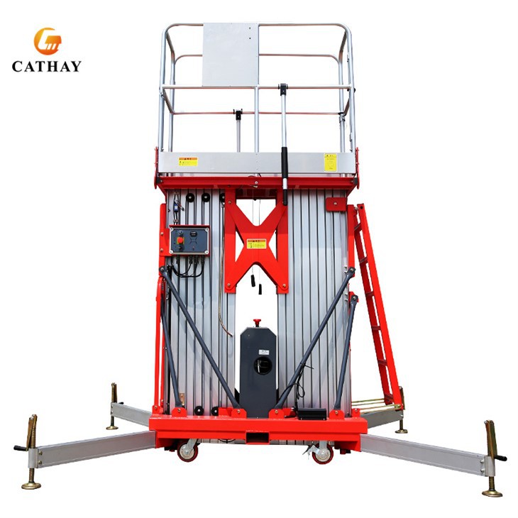Two Mast Self Propelled Aluminum Man Lift